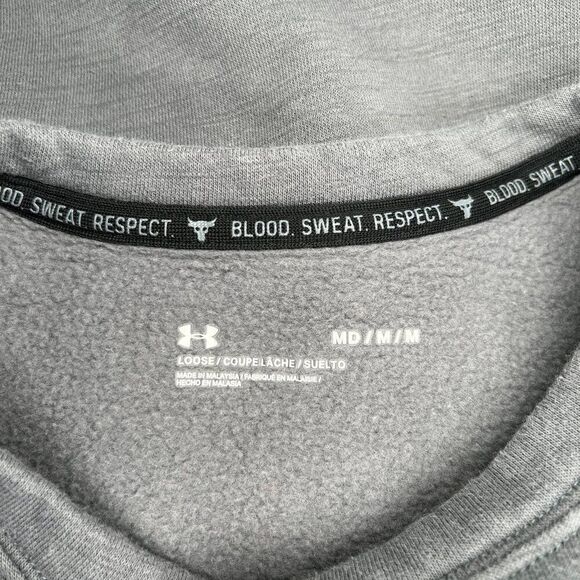 Under Armour Women's Project Rock Collection Blood Sweat Respect Sweatshirt - Picture 9 of 9